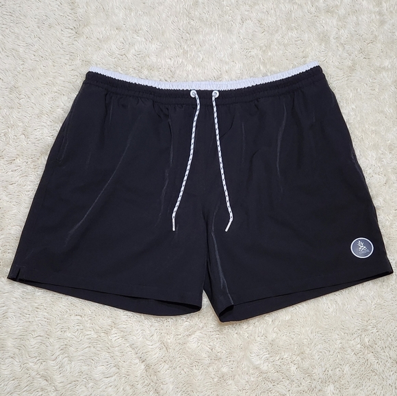 Chubbies Classic Swim Trunk The Capes In Black Size XXL 5.5" Inseam - Picture 5 of 11